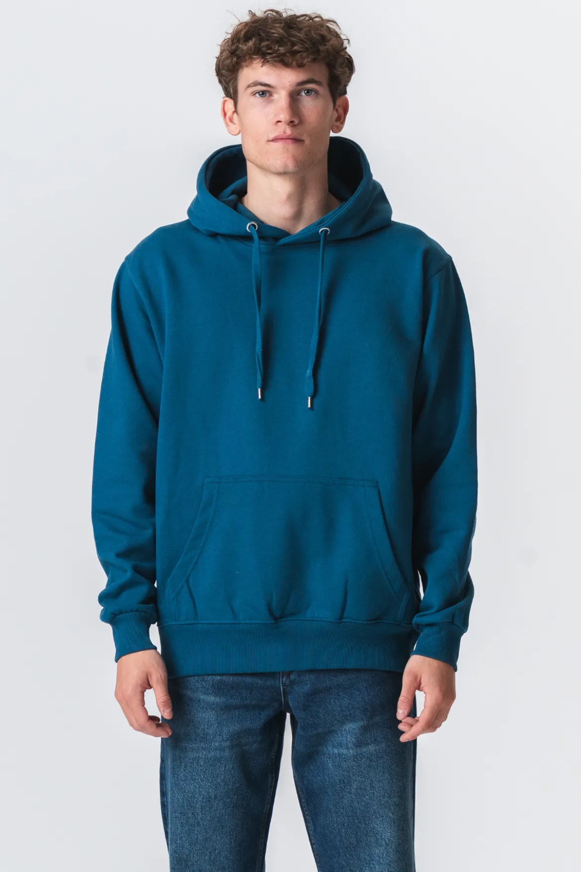 Basic Hoodie - Petroleumsblå
