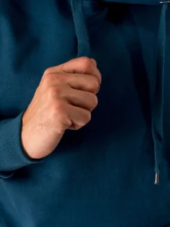 Basic Hoodie - Petroleumsblå