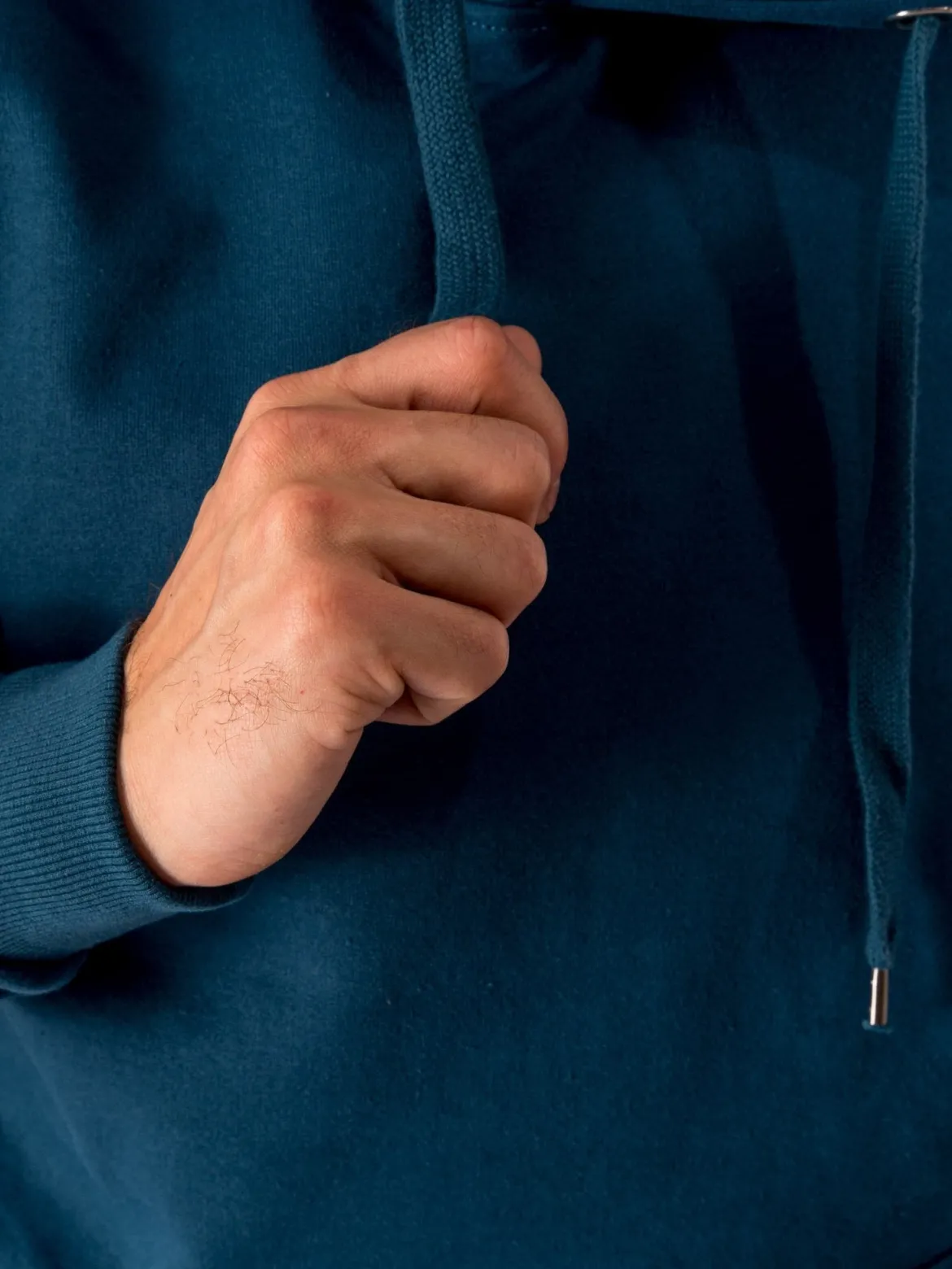 Basic Hoodie - Petroleumsblå