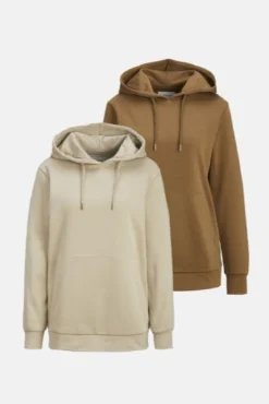 Basic Hoodie Sweat (dame) - (2 stk.)