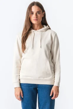 Basic Hoodie Sweat - Lys Beige