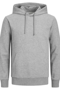 Basic Hoodie Sweat - Lysegrå Melange