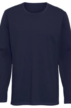 Basic Langærmet T-shirt - Navy
