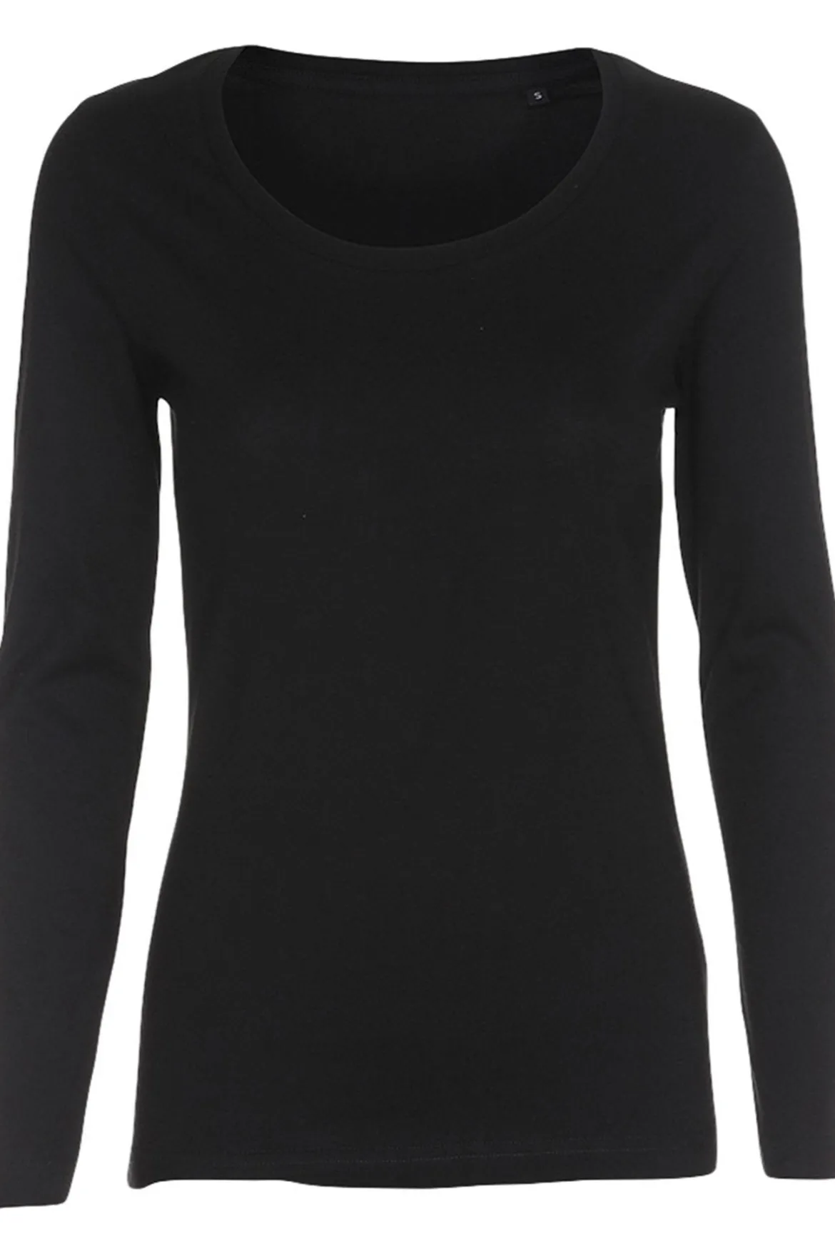 Basic langærmet T-shirt - Sort