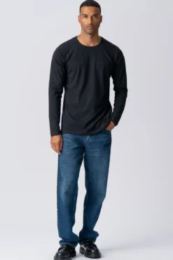 Basic Langærmet T-shirt - Sort