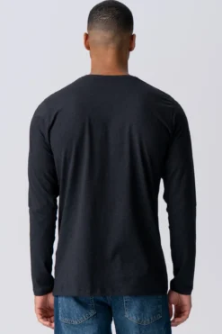 Basic Langærmet T-shirt - Sort