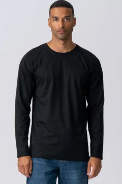 Basic Langærmet T-shirt - Sort