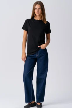 Basic Let T-shirt - Sort