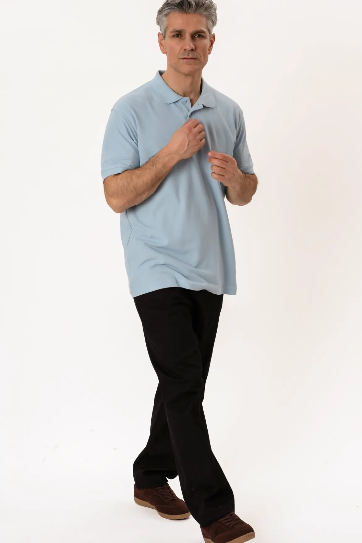 Basic Polo - Lyseblå