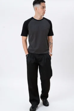 Basic raglan T-shirt - Sort-Army