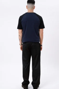 Basic raglan T-shirt - Sort-Navy