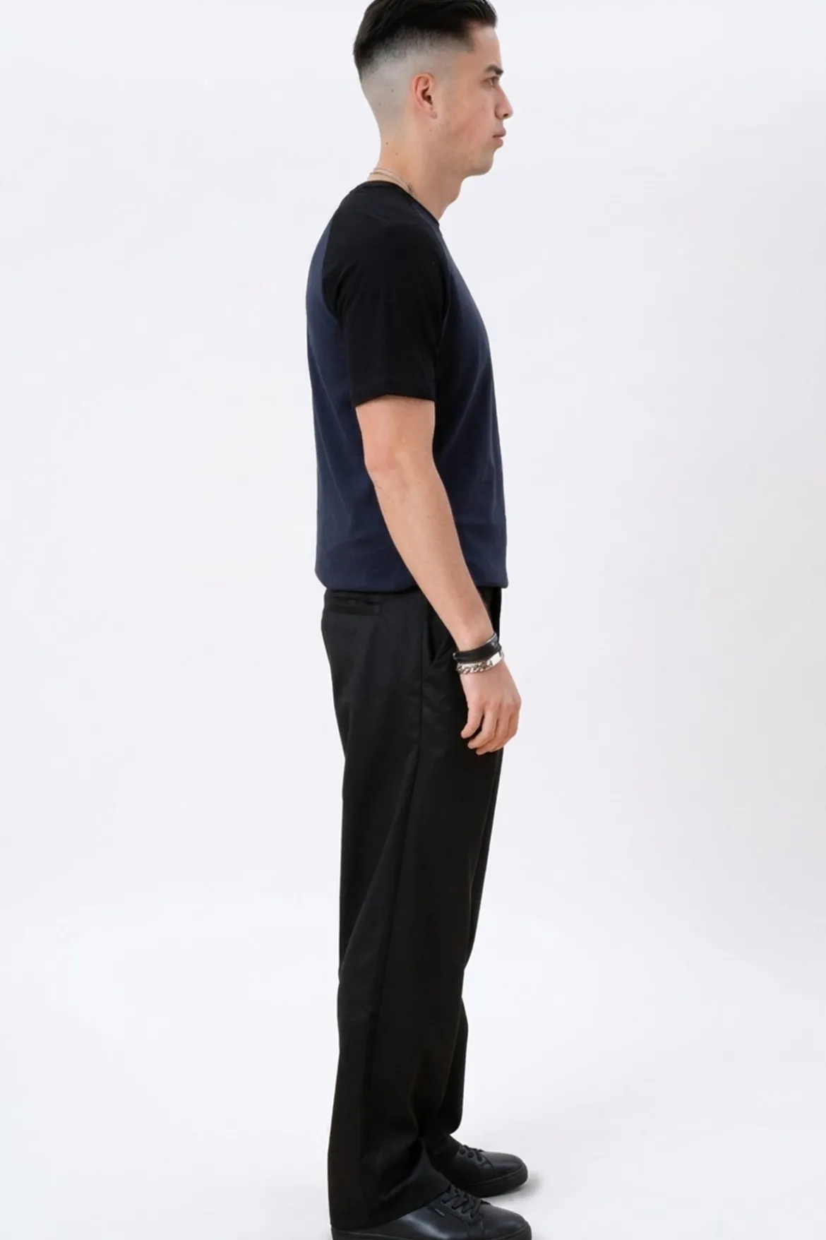 Basic raglan T-shirt - Sort-Navy
