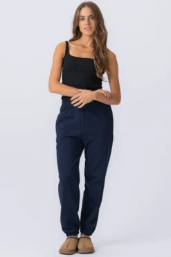 Basic Sweatpants - Blue Navy (dame)