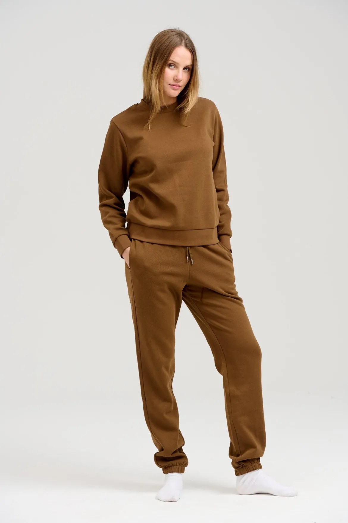 Basic Sweatpants - Brun