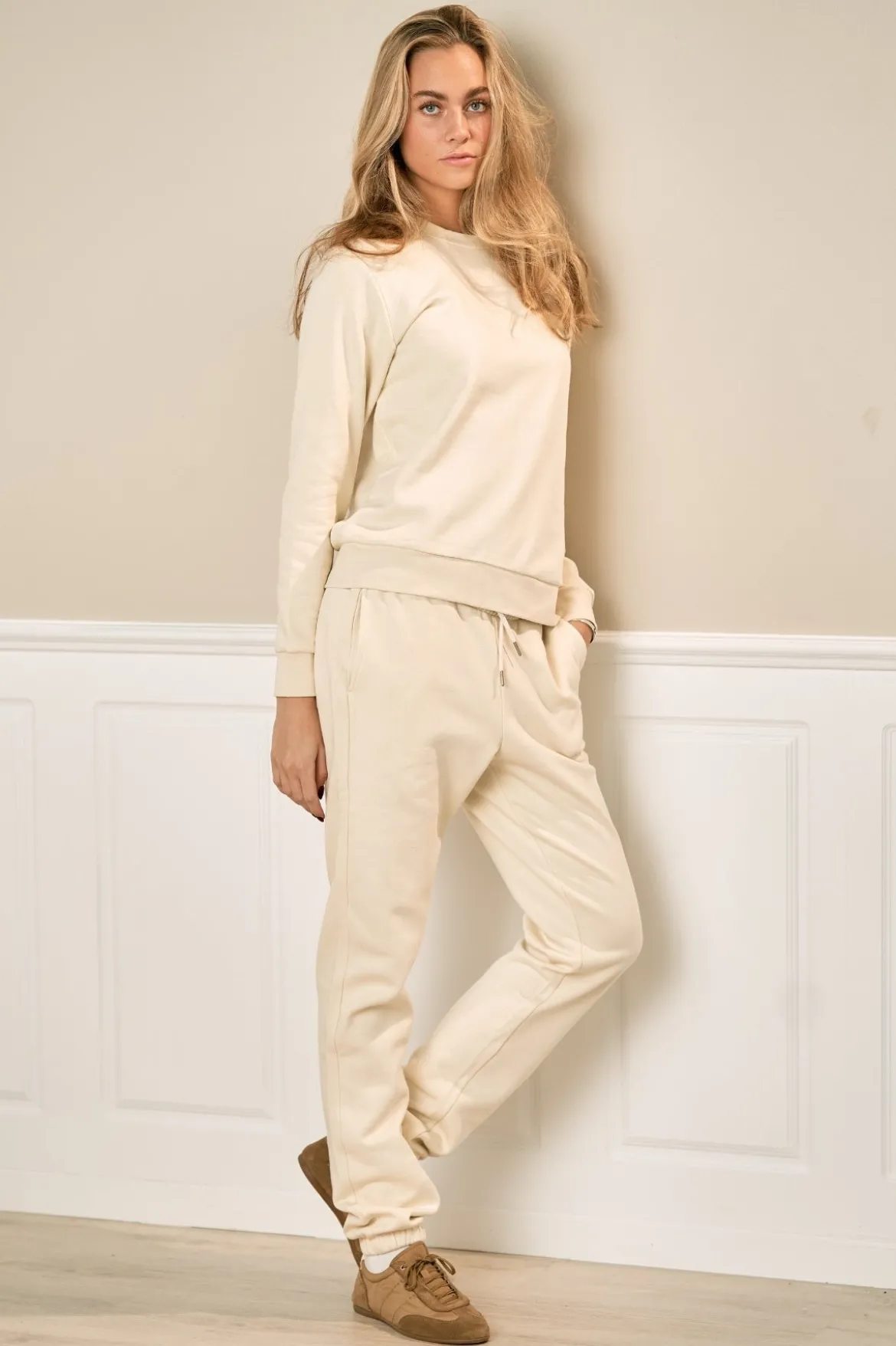 Basic Sweatpants - Lys Beige