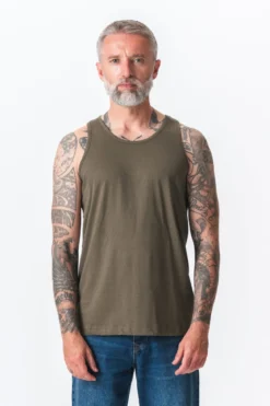 Basic Tanktop - Army Grøn