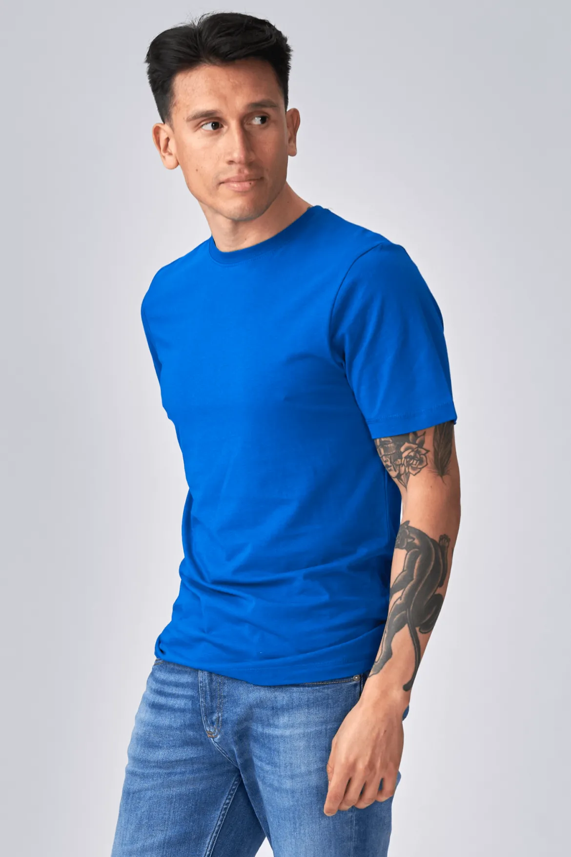 Basic T-shirt - Blå