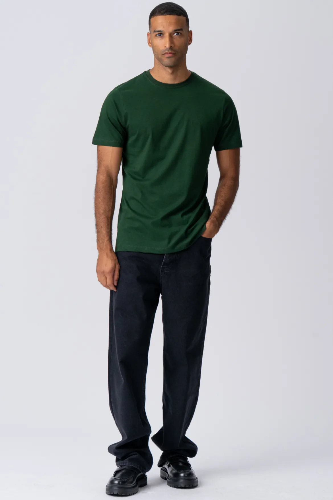 Basic T-shirt - Mørkegrøn