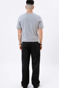 Basic V-neck t-shirt - Oxford Grå