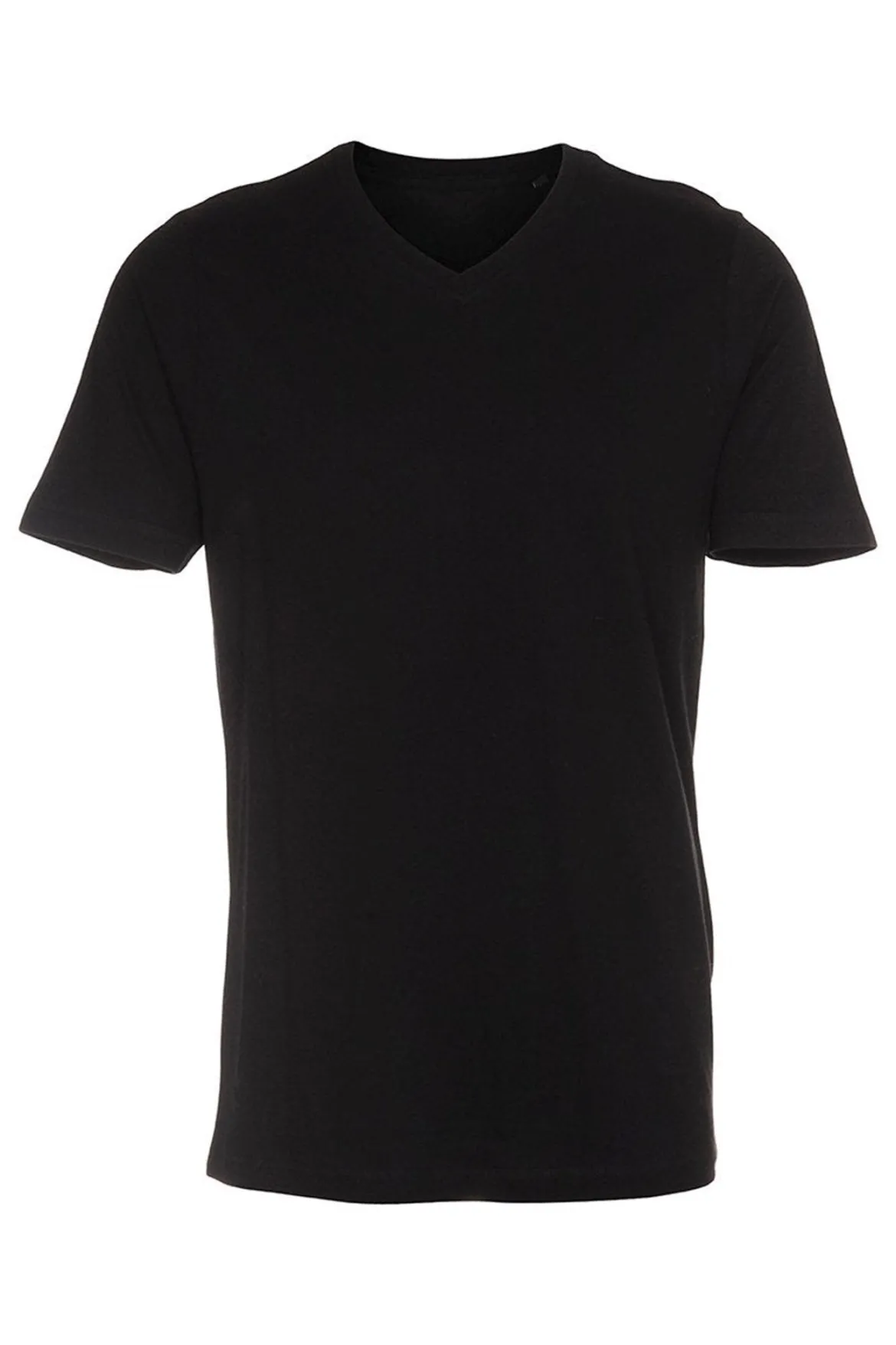 Basic V-neck t-shirt - Sort