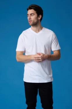 Basic V-neck t-shirt - (6 stk.)