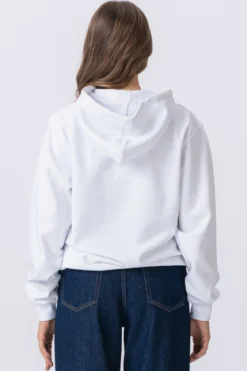 Basic Zip Hoodie - Hvid
