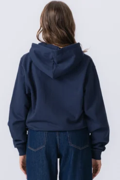 Basic zip hoodie - Navy