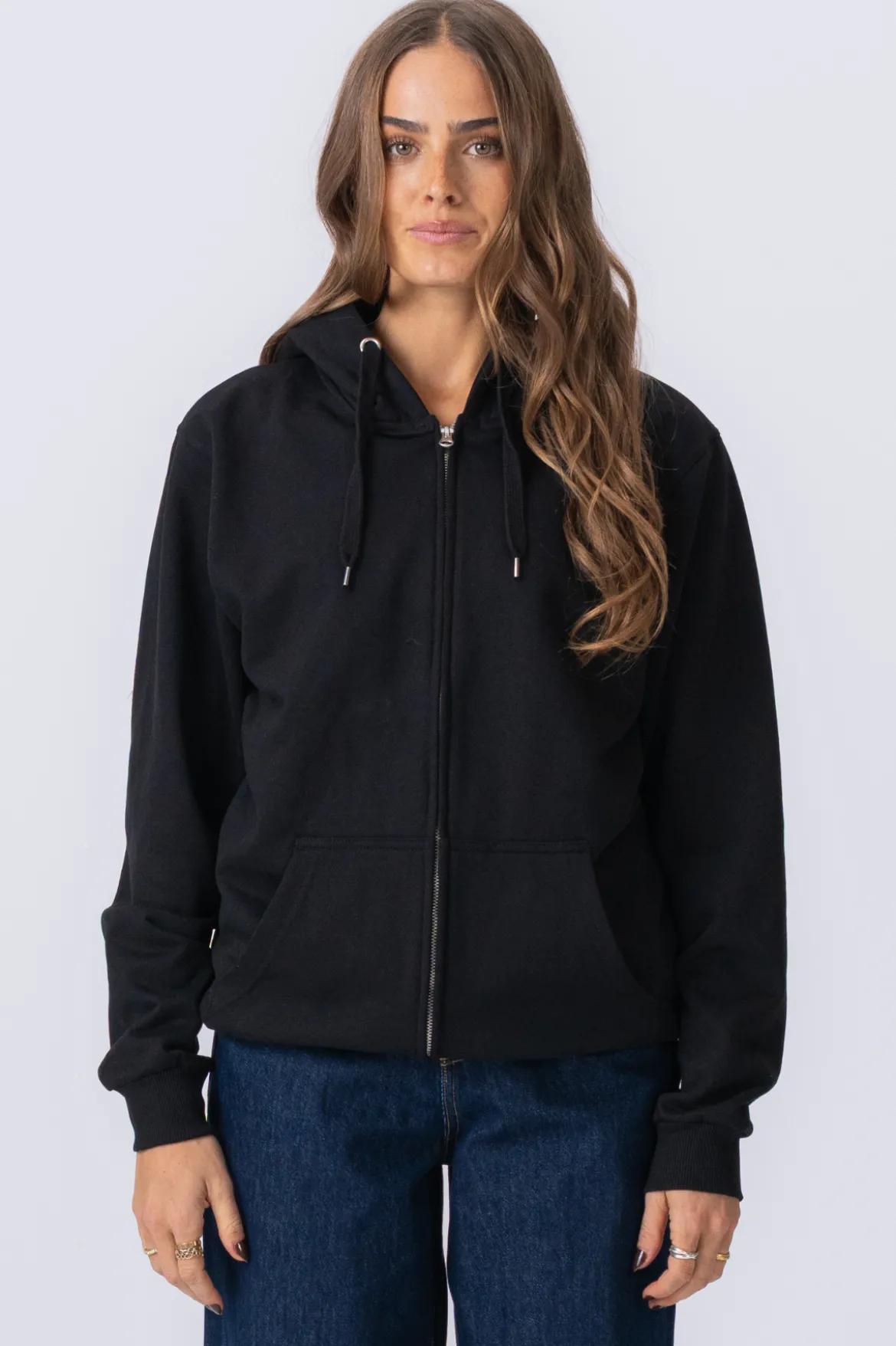 Basic zip hoodie - Sort