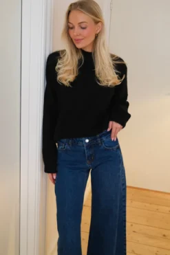 Bianca Lavtaljede Jeans - Mellemblå