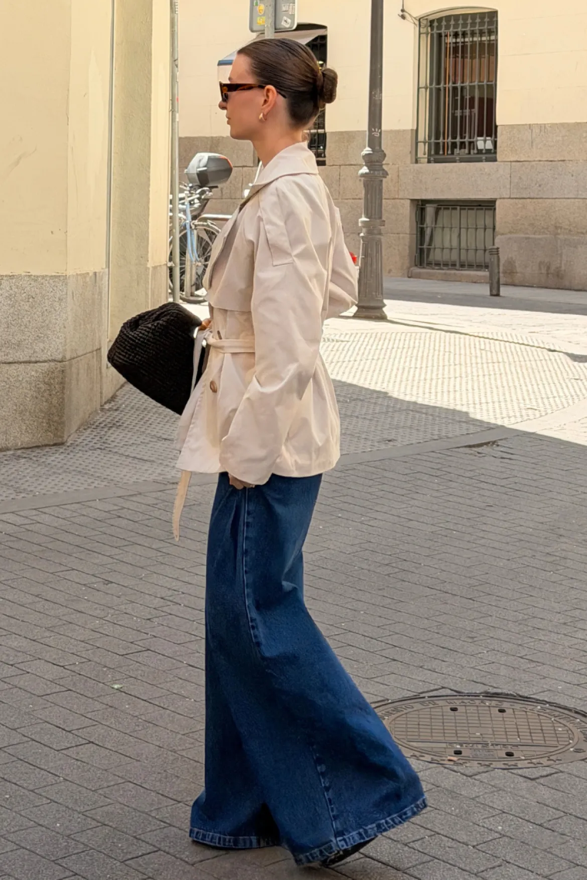 Bianca Lavtaljede Jeans - Mellemblå