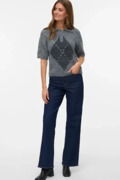 Bliss 2/4 Rullekravetrøje - Medium Grey Melange