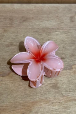 Blomster Hårklemme - Pink/Rød