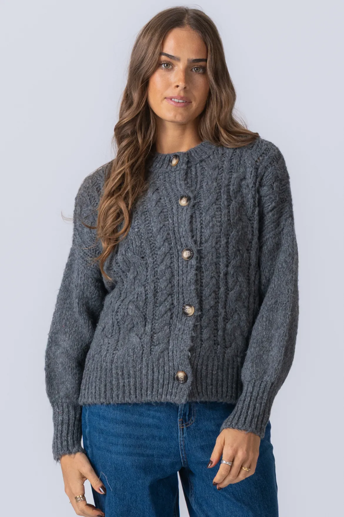Botton Knit - Mid Gray
