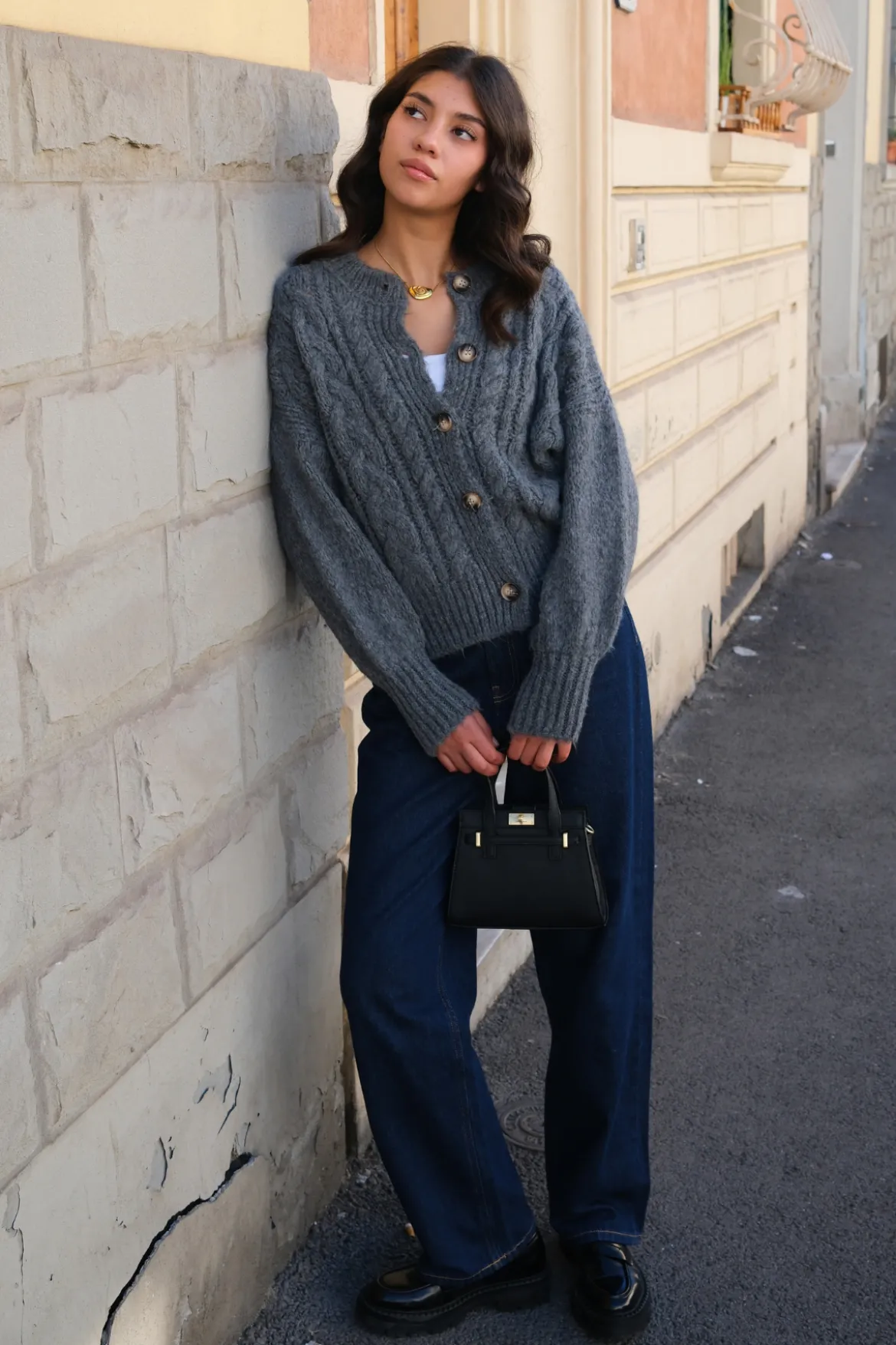 Botton Knit - Mid Gray