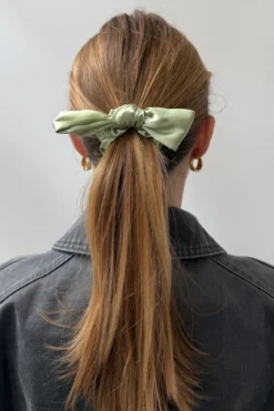 Bow Scrunchie - Grøn
