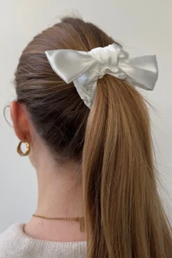Bow Scrunchie - Hvid