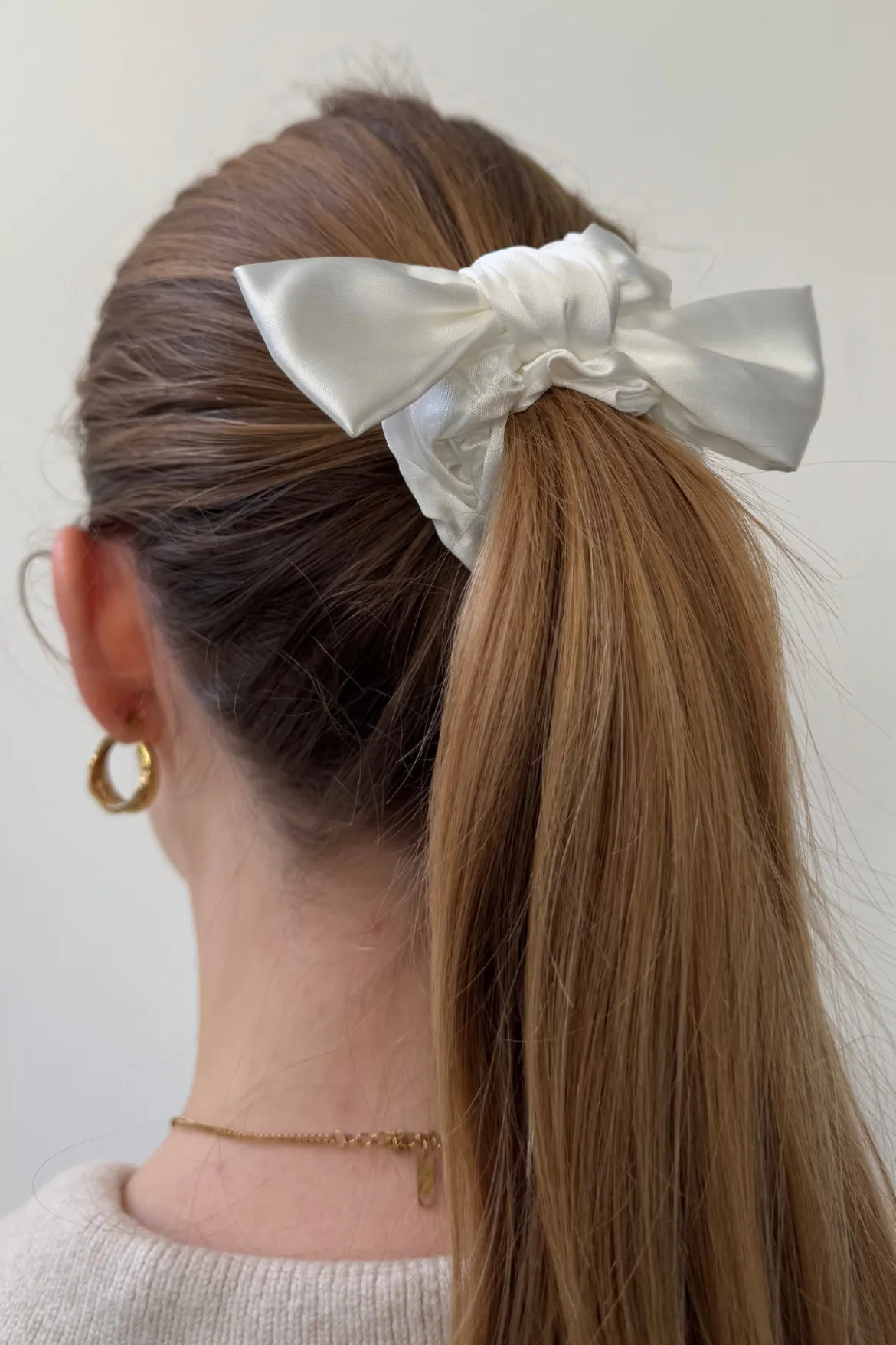 Bow Scrunchie - Hvid
