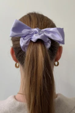 Bow Scrunchie - Lilla