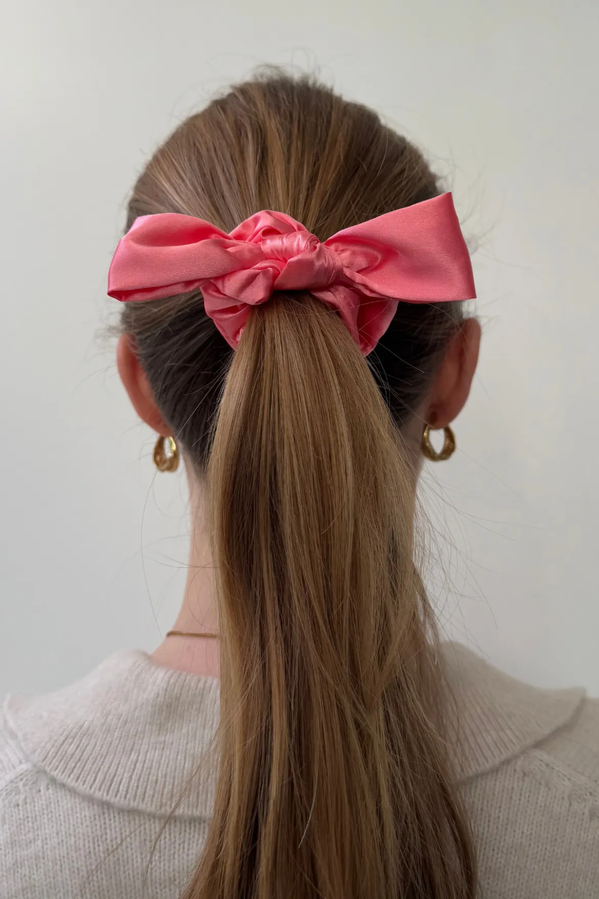 Bow Scrunchie - Pink
