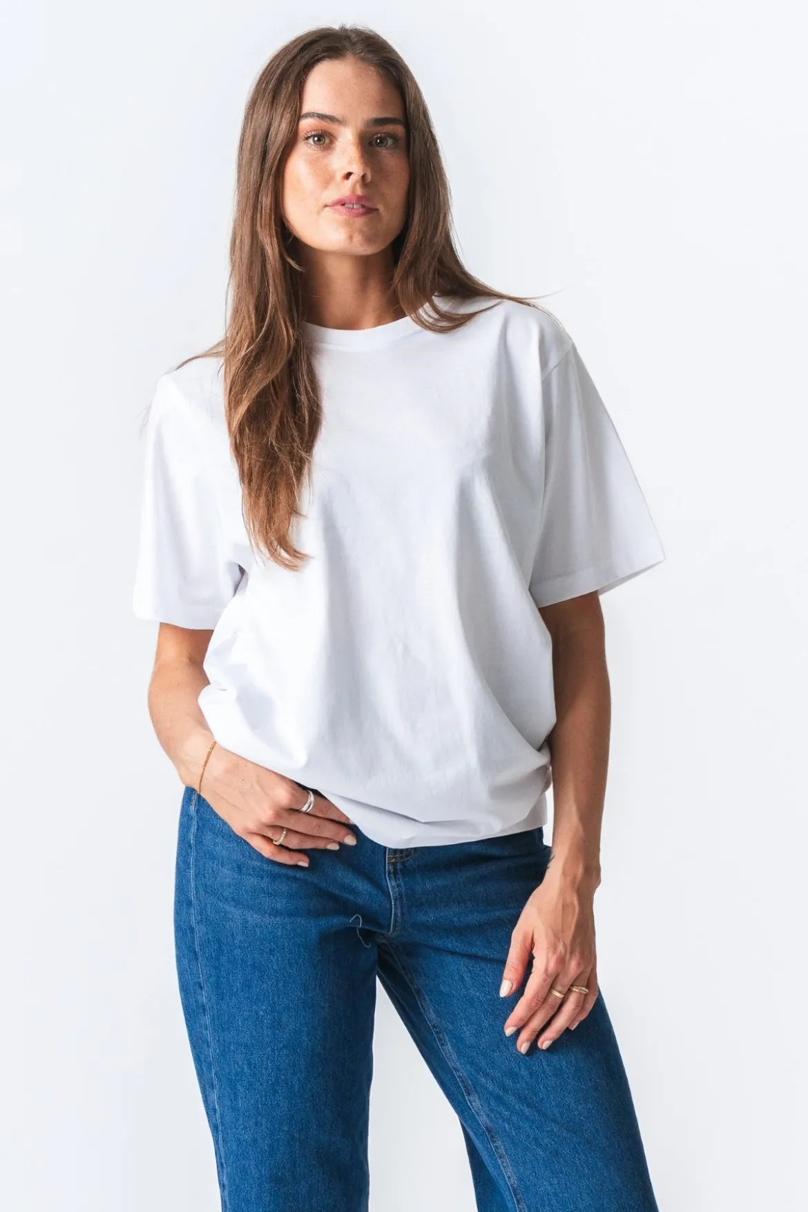 Boxfit T-shirt - Hvid