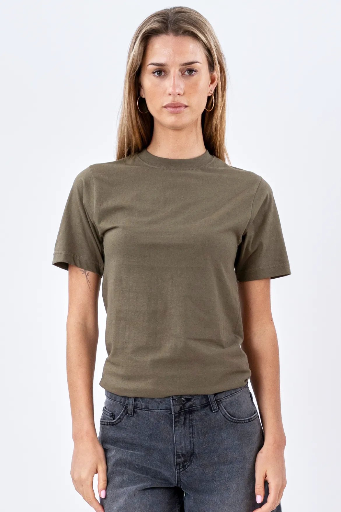 Boyfriend Tee - Army Grøn
