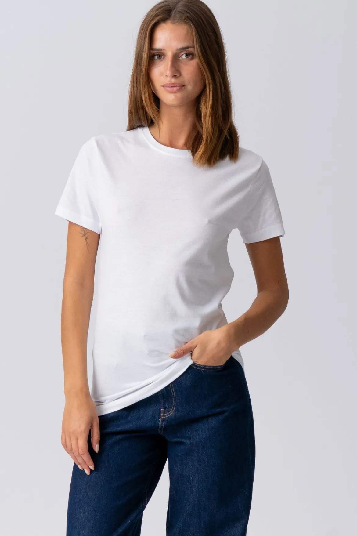 Boyfriend Tee - Hvid