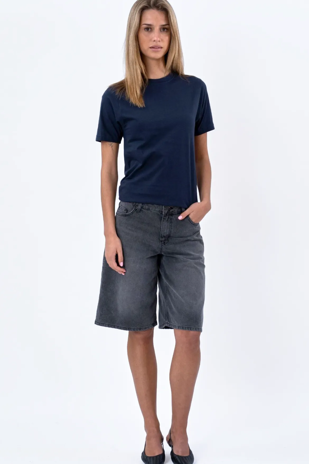 Boyfriend Tee - Navy