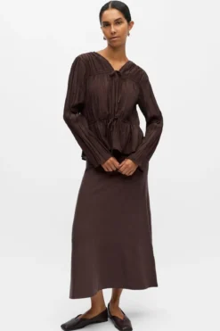 Brea Top - Seal Brown