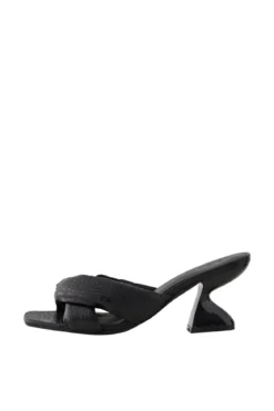 Briella Croco Sandal - Sort