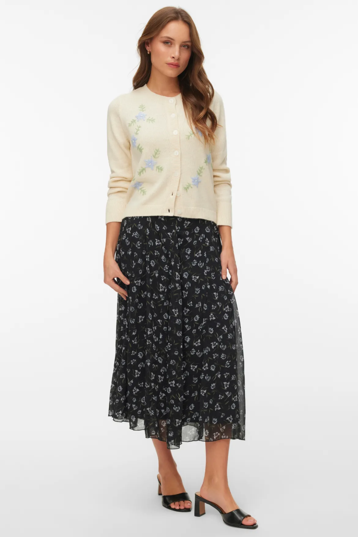Camille O-Neck Cardigan - Birch