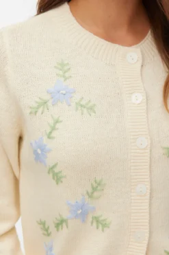 Camille O-Neck Cardigan - Birch