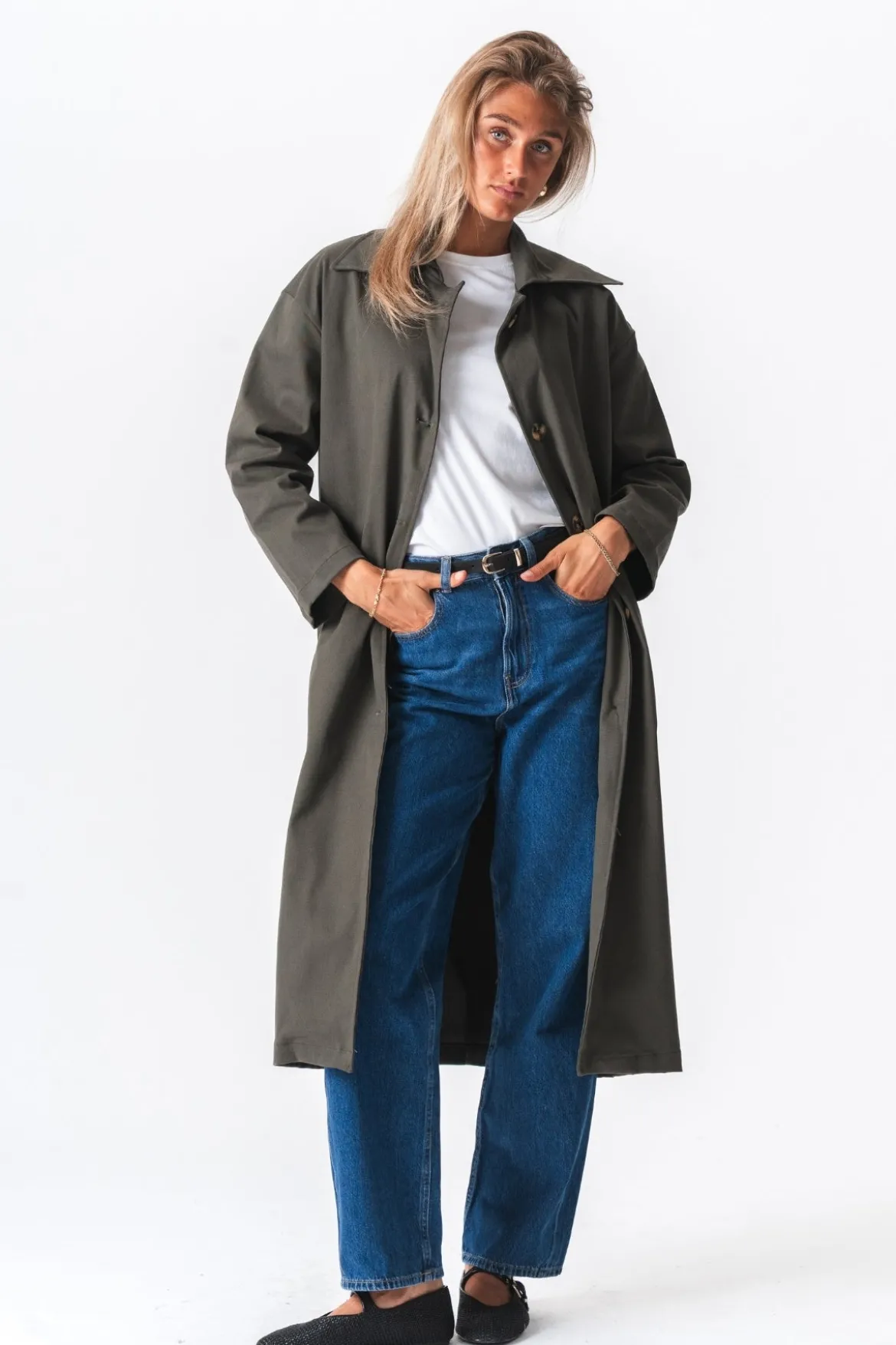 Carla Trenchcoat - Olive