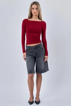 Cassandra Bluse - Bordeaux