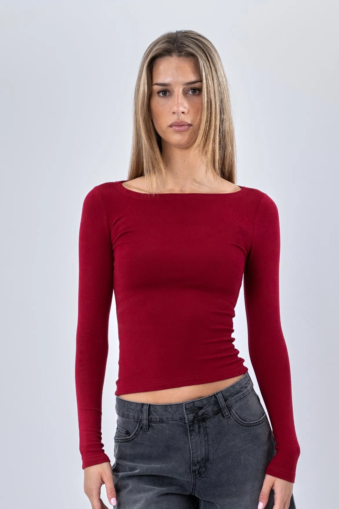 Cassandra Bluse - Bordeaux